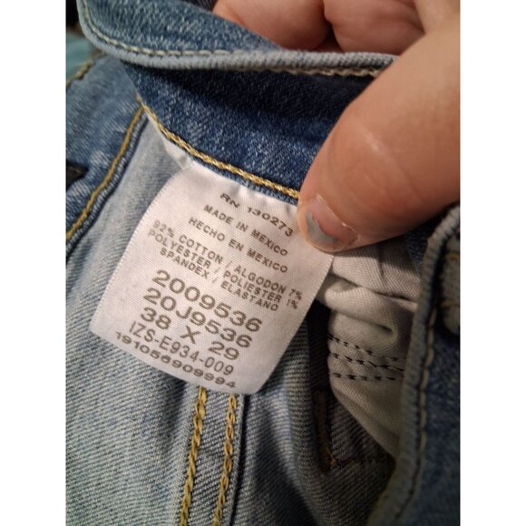 VTG Lee Denim Blue Jeans SGENE Regular Fit Men's Size 38x29 - Picture 7 of 7